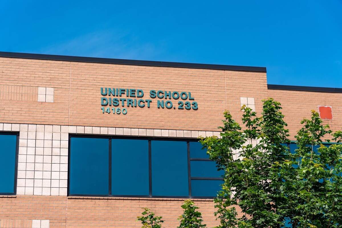 The Olathe Public Schools District office.