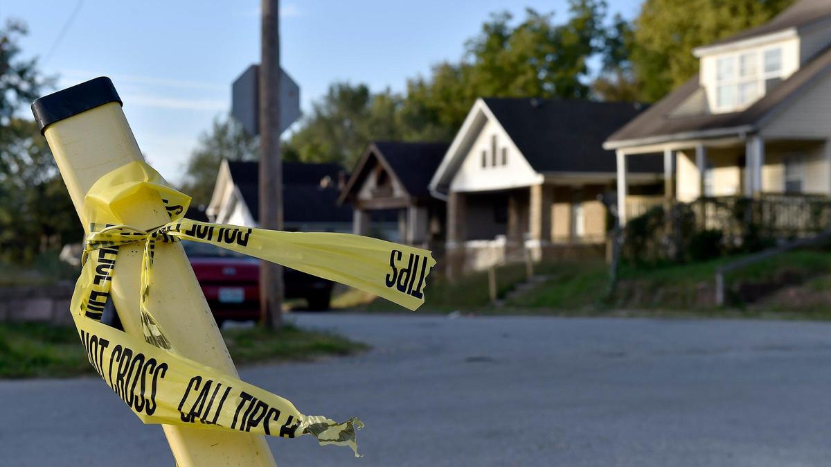 Three adults were found at the scene of a triple homicide in the 4600 block of South Benton Avenue Thursday night, Oct. 17, 2019.