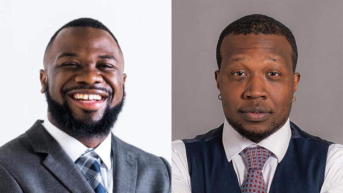 Incumbent Andrew Davis and challenger Jacob Handy