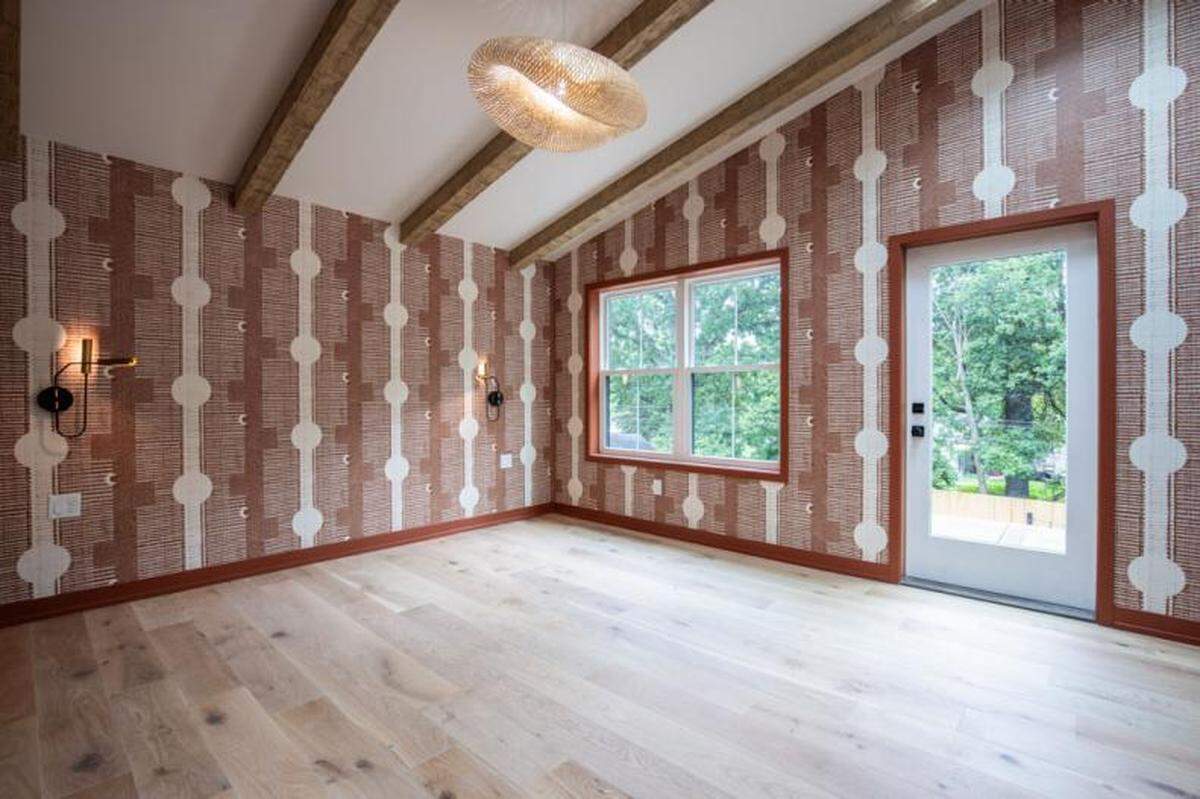The home’s main bedroom.