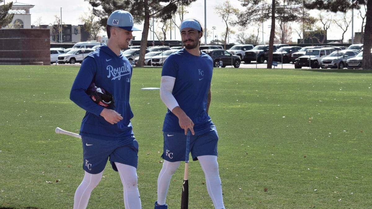 Kansas City Royals infielder Jonathan India (right) is expected to add an immediate boost to the starting lineup this season.