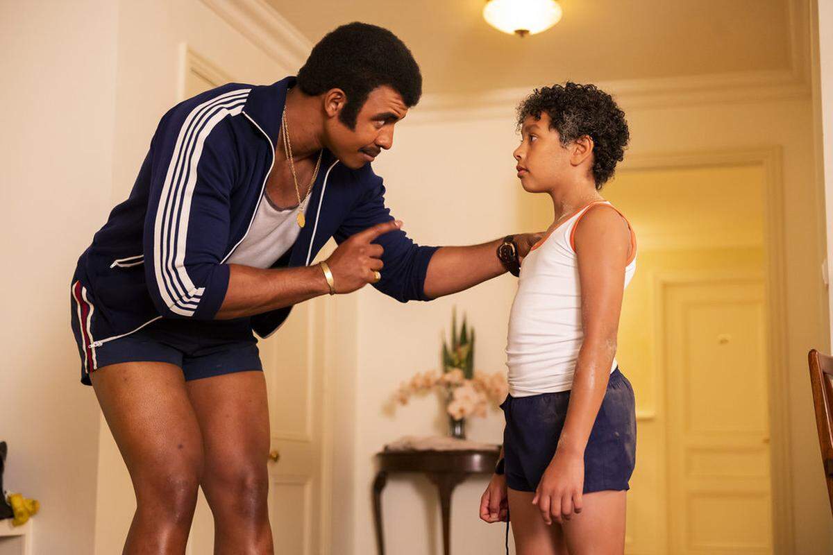 Rocky Johnson (Joseph Lee Anderson of Kansas City, Kansas) is a memorable role model for his son, Dwayne (Adrian Groulx, one of three young actors who play Dwayne Johnson in his youth).