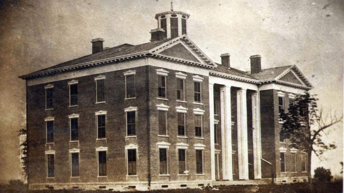 This undated photo of Jewell Hall was likely taken by Jacob T. Hicks, active as a photographer in Clay and Ray counties from approximately 1860-1910, according to Clay County Archives volunteer Tony Meyers.