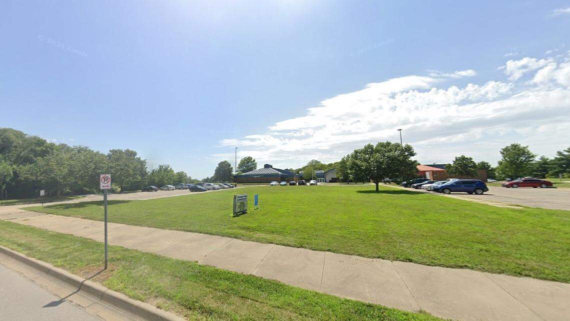 Mark Gridley, a former employee at Prairie Park Elementary School in Lawrence, is accused of sexually assaulting at least seven students in February 2025. This Google Maps Street View image of the area is from July 2024