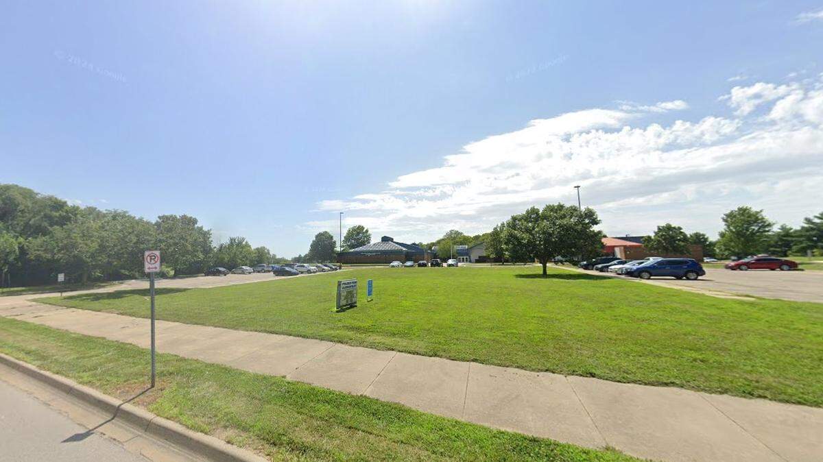An employee at Prairie Park Elementary School in Lawrence, shown here in a July 2024 Google Maps image, has been accused of sexually assaulting two students, Lawrence police said on Monday. 