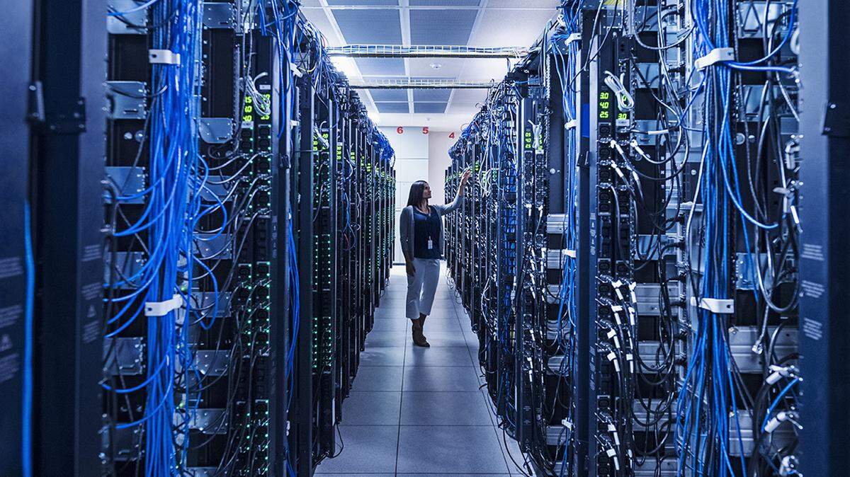 Data center photo illustration