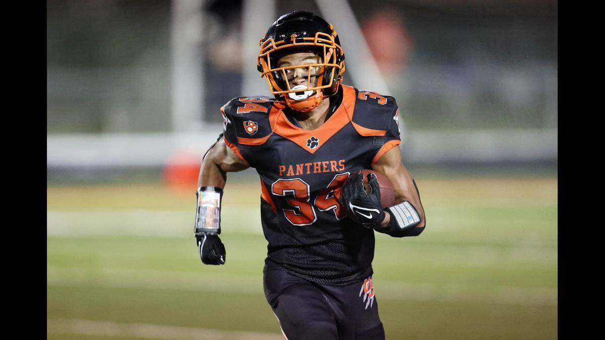 Oak Grove High School junior Noah Spencer. He ran for 287 yards and four touchdowns in a 45-20 win over Harrisonville on Oct. 13.
