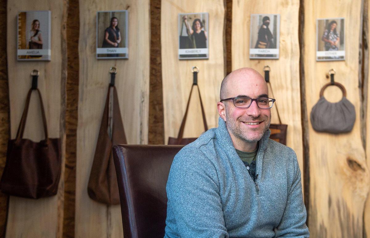John Pryor had just opened his Madison Flitch furniture studio in Kansas City’s Crossroads when the pandemic hit this spring. Pryor pivoted to making masks and employed stitchers, many of whom are refugees, from the community. To keep providing a platform for these refugee stitchers, Pryor launched Madison Stitch, a handcrafted handbag company.