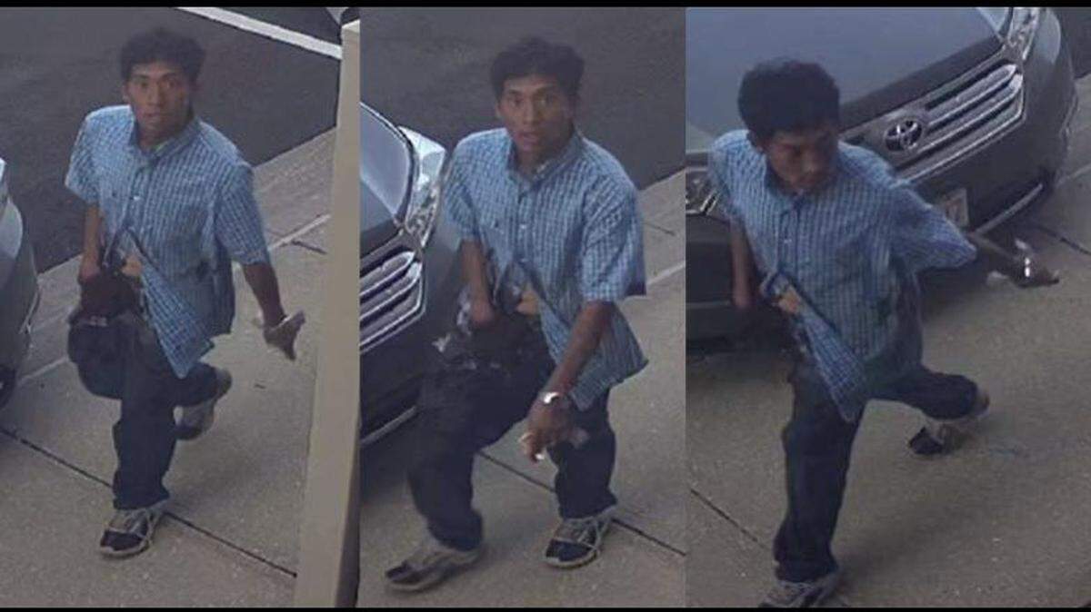 Police release photos they hope will help identify a man suspected of firing gunshots at a person during a crime spree in Independence. Anyone who has seen the man or knows his whereabouts is asked to call the TIPS Hotline at 816-474-TIPS (8477) or the thier local law enforcement agency.