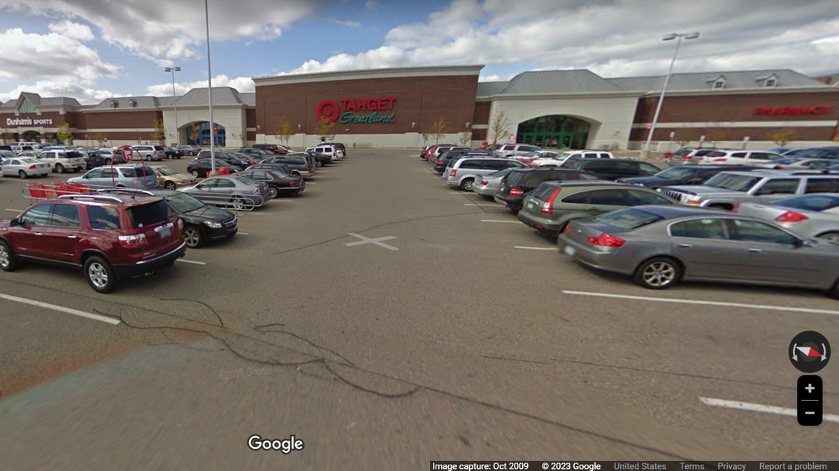 A woman reported she was attacked outside of this Target store in Troy, Michigan.