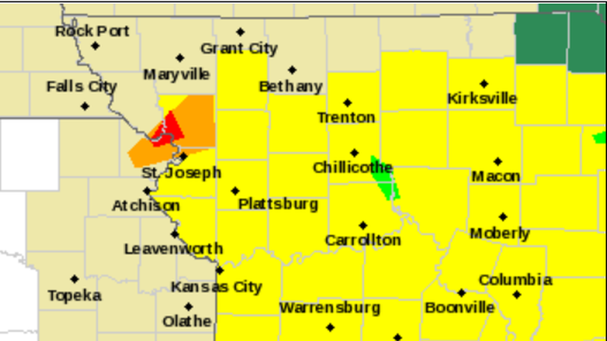 A tornado watch has been issued for Kansas City and most of Missouri until 10 p.m. Sunday, according to the National Weather Service.