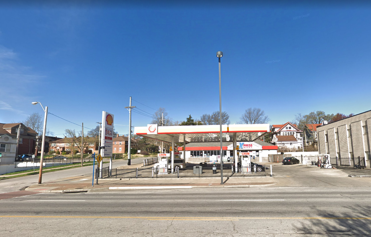 A shooting at a gas station at 37th Street and Broadway Boulevard in Kansas City left two people injured Friday. This Google Maps Street View image shows the area in April 2019.