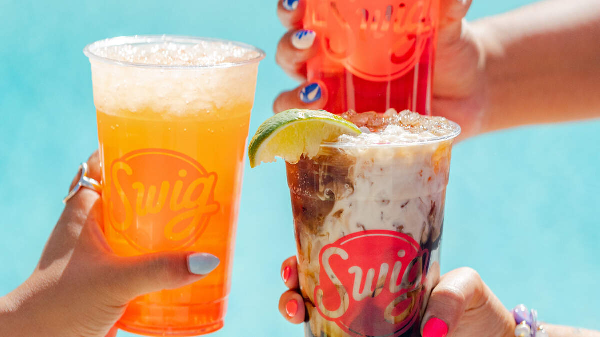 Swig offers a variety of soda products with added flavors, creams and purees.