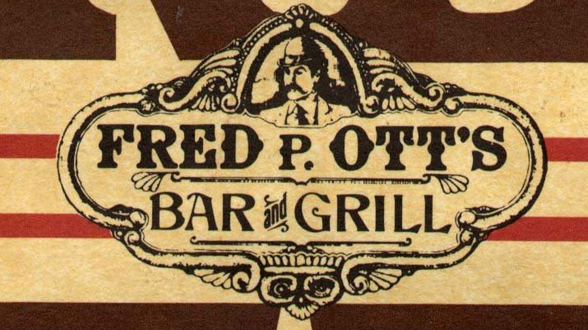 Logo for Fred P. Ott’s Bar and Grill once had locations in downtown, the Northland, Olathe and Overland Park.