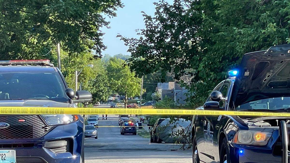 Kansas City police respond to a homicide Saturday in the area of Olive Street and East 37th Street.