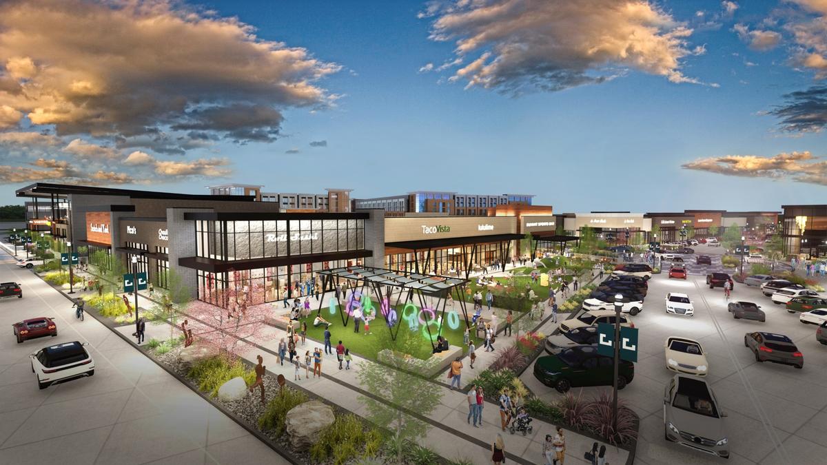 The new shopping center will back up to the Advent Health Sports Park at Bluhawk, the first phase of which will open this fall.