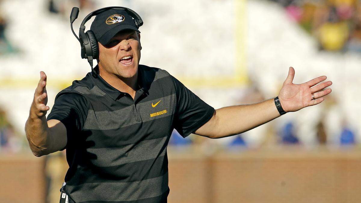 Missouri Tigers football coach Barry Odom