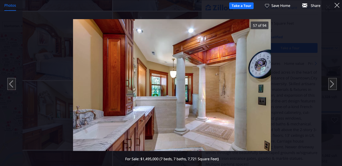 The listing said “no cost was spared.”