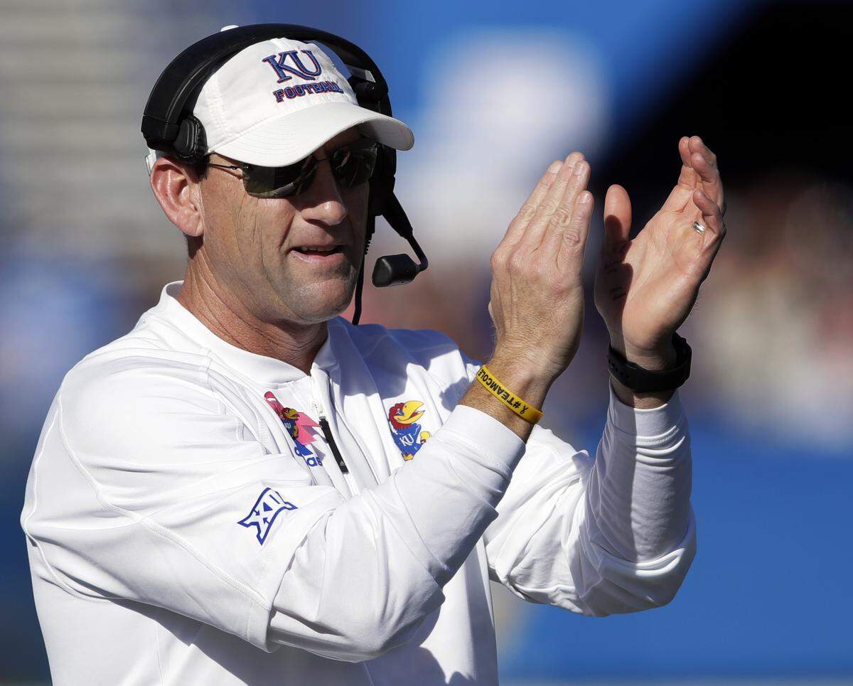 Kansas football coach David Beaty