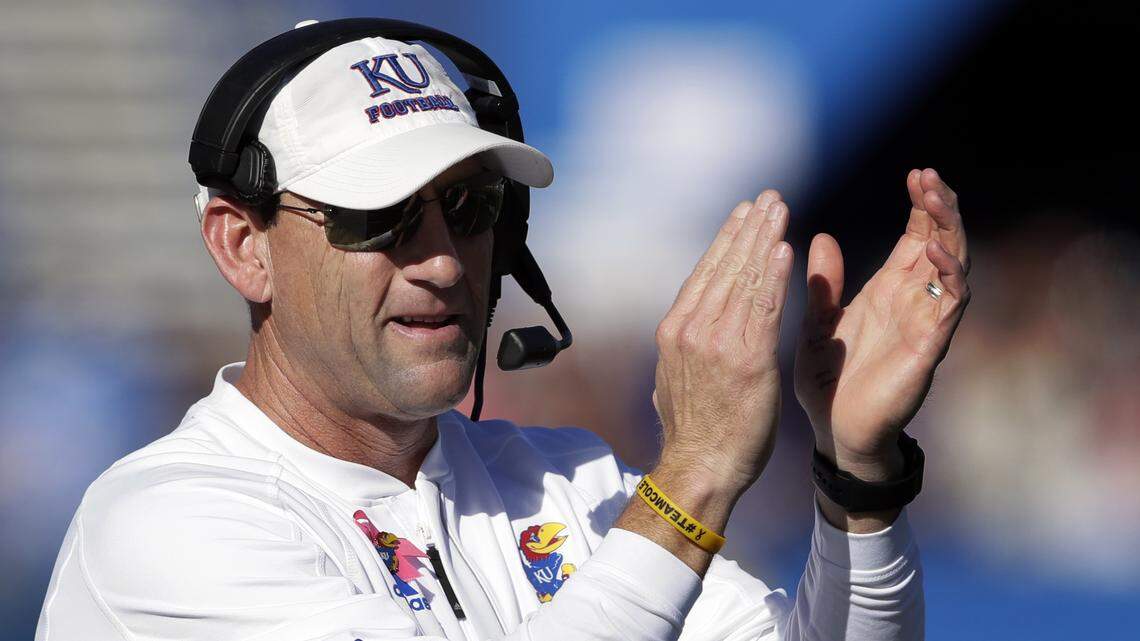 Kansas football coach David Beaty
