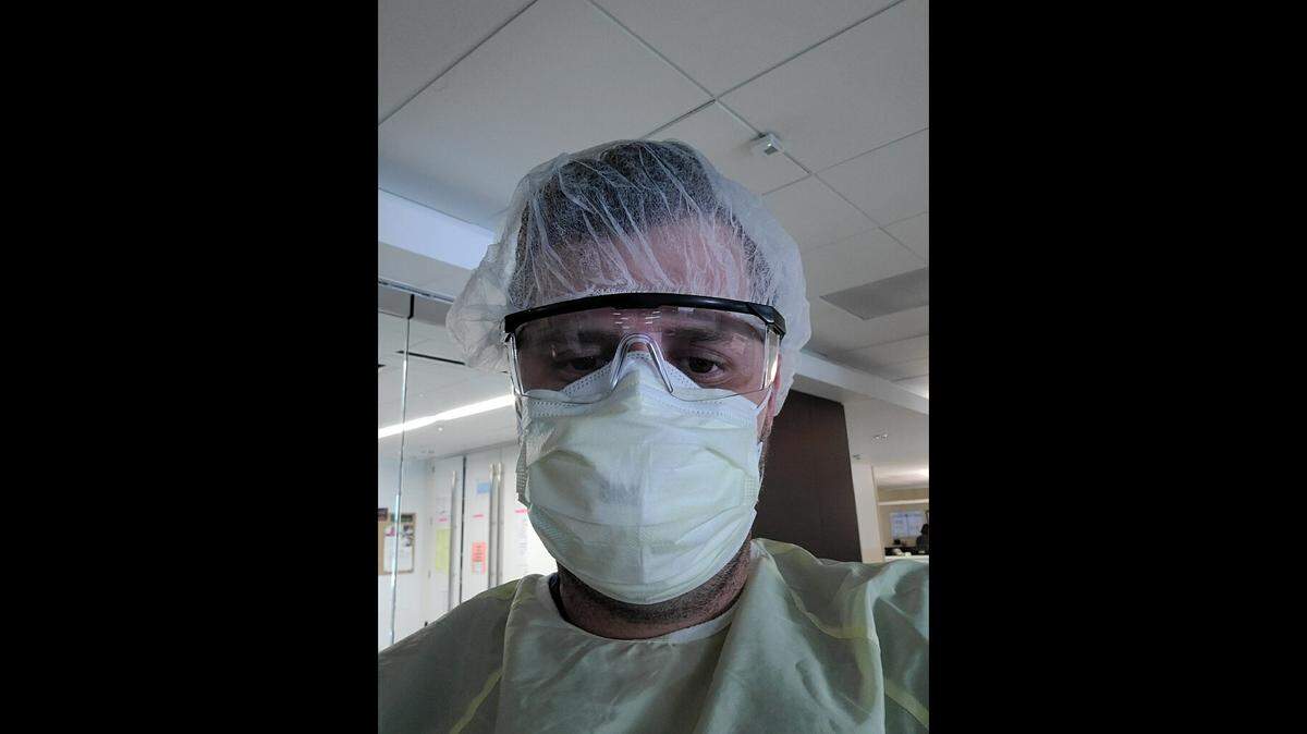 Nathan Jones, an intensive care unit nurse, has been treating COVID-19 patients since March.