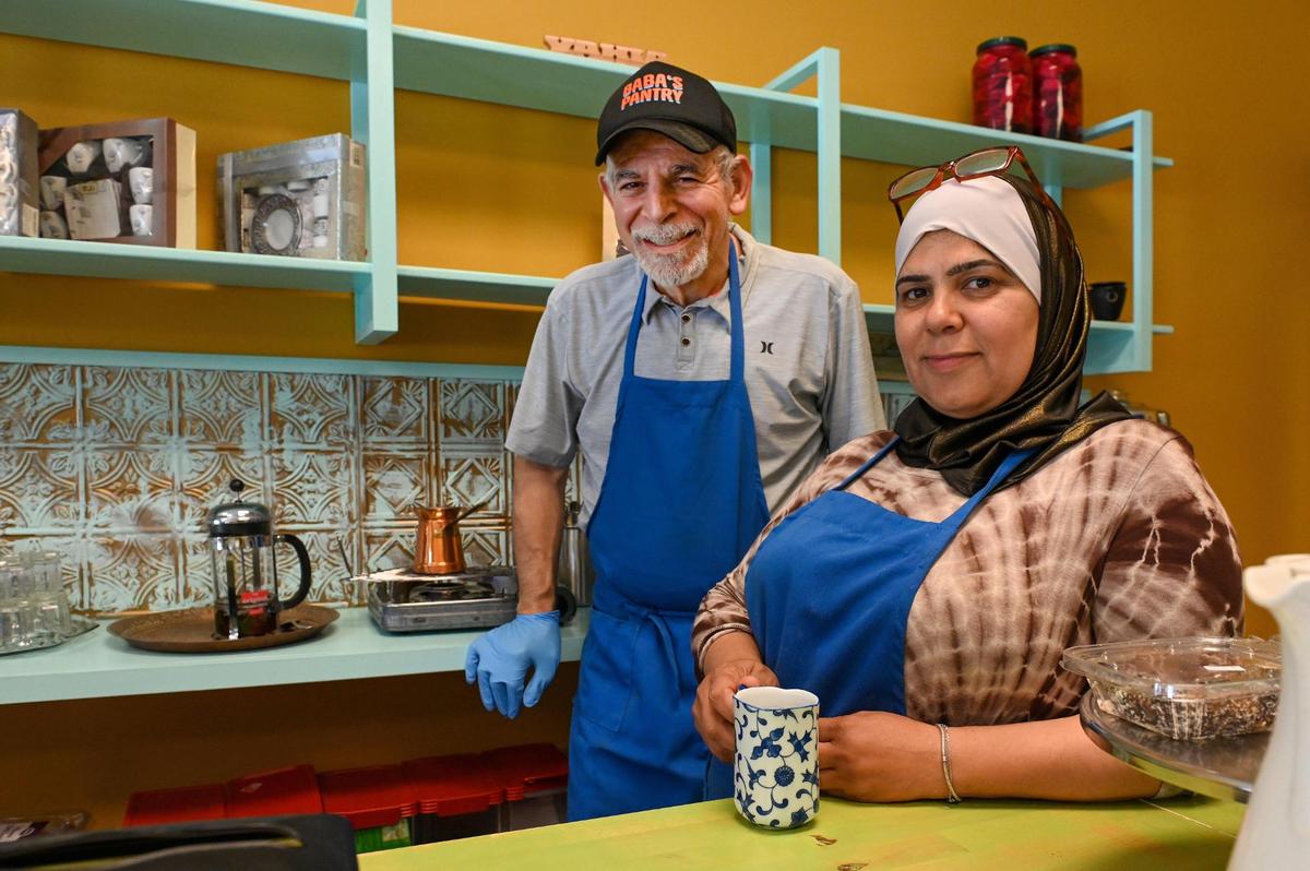 Chef Yahia Kamal and his wife, Yusra Kamal