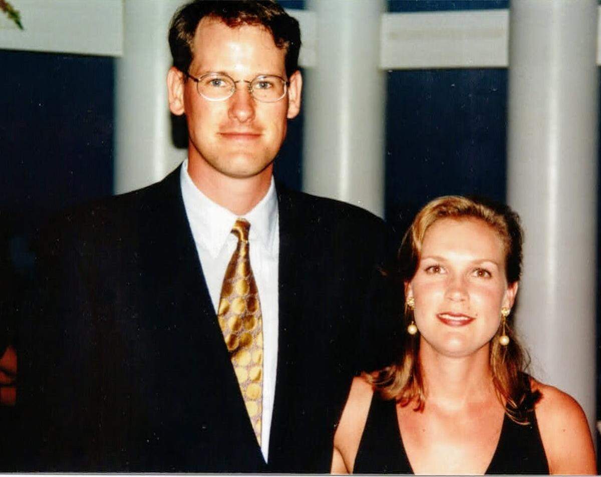 Bill Tammeus’ nephew Karleton Fyfe with his wife, Haven Fyfe. He didn’t wake her when he left for the airport on Sept. 11, 2001, but he called her before his flight took off.