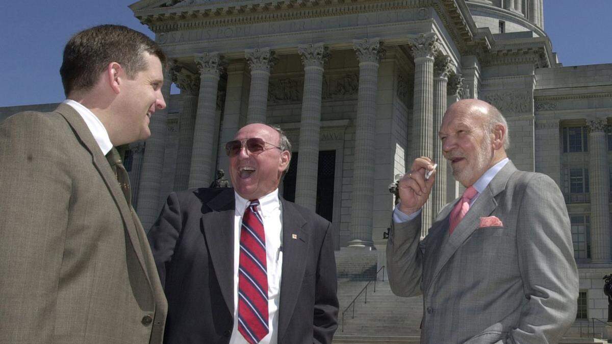 The late John Britton, right, was so powerful that he even dodged the smoking ban in the Missouri State Capitol.