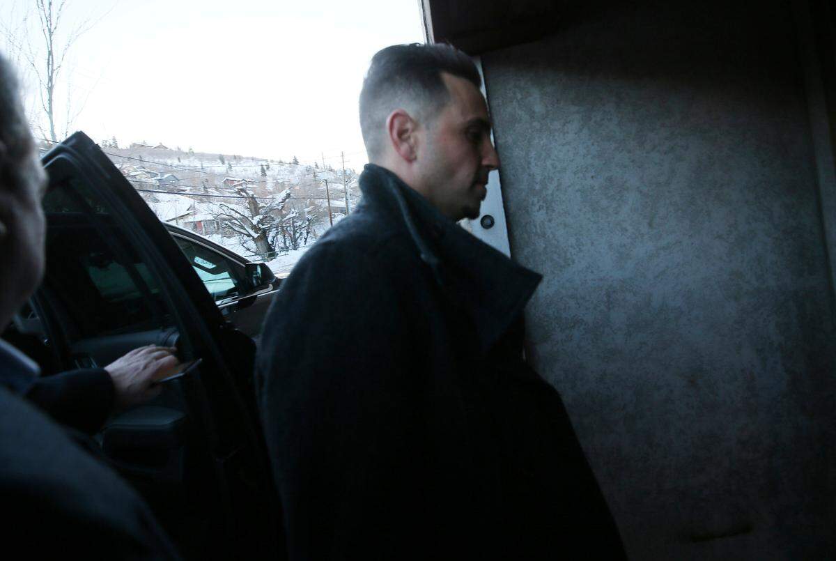 Wade Robson enters the Egyptian Theatre before the premiere of the “Leaving Neverland” Michael Jackson documentary during the 2019 Sundance Film Festival on Friday.