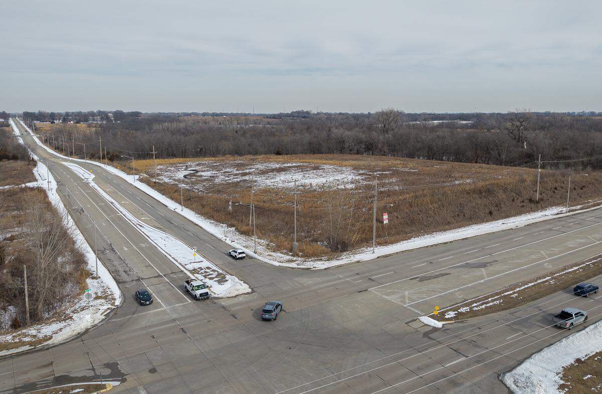 Undeveloped land is seen on northeast corner of State Avenue at N. 126th Street, where proposed maps from KCK’s Unified Government show a new Chiefs stadium could be built. It’s picture here on Monday, Feb. 2. 
