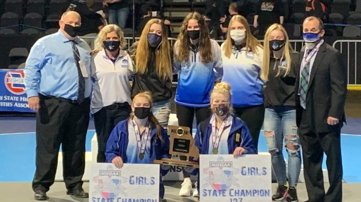 The Harrisonville High girls wrestlers fared well at this week’s state finals, placing fourth as a team with two competitors earning individual state championships.