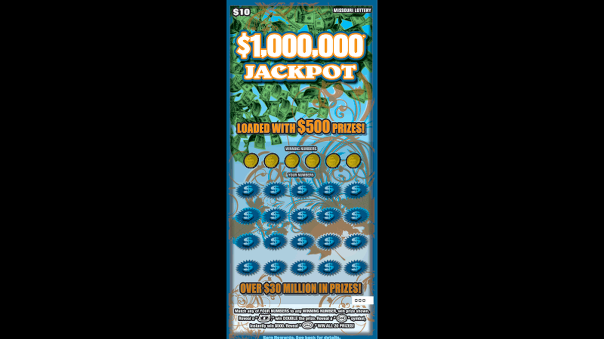 A $1,000,000 Jackpot Scratchers ticket.