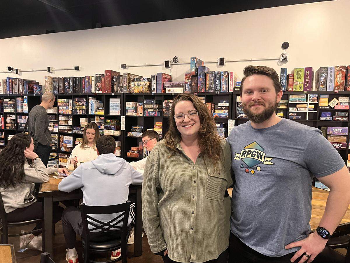 Madeline and Chase Davis opened their Cardboard Corner Cafe in Overland Park five years ago. They opened their Lenexa location in 2024.