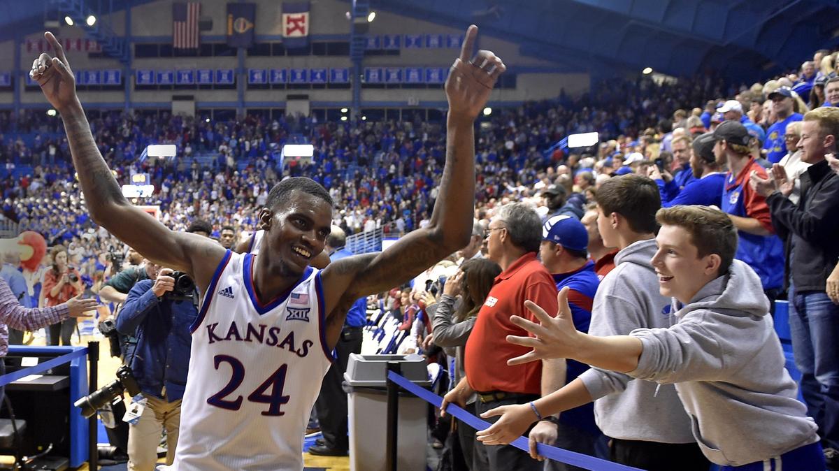After scoring only two points in the first half, Lagerald Vick put on an epic second-half performance and led the Jayhawks back from what looked like a sure loss to Stanford. Vick poured in 25 points in the second half and KU beat the Cardinal 90-84 in overtime at Allen Fieldhouse.