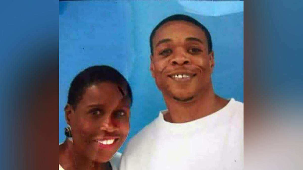 Keith Carnes, right, with his mother Eve Moffatt