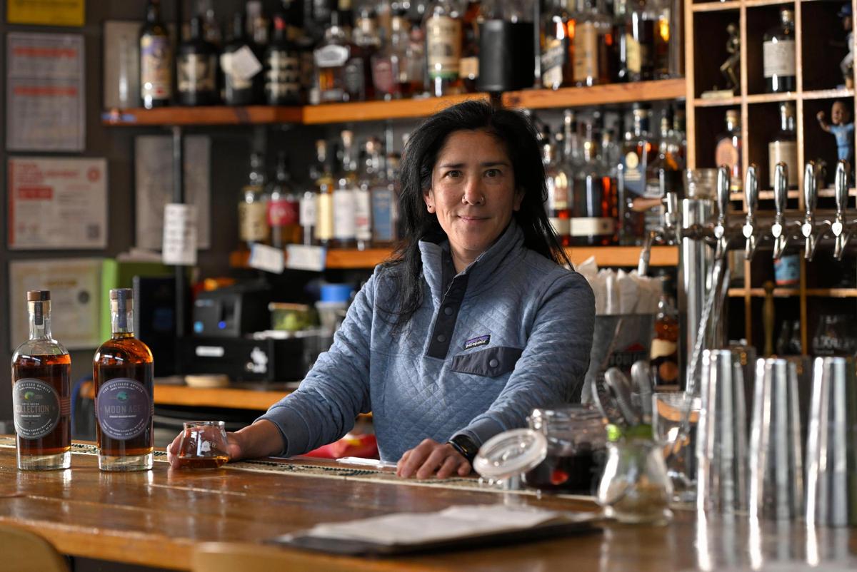 Celina Tio, a James Beard Award-winning chef, creates ANNX Spirits, including Limited Edition Straight Rye Whiskey, left, and Moon Age, a straight bourbon whiskey.