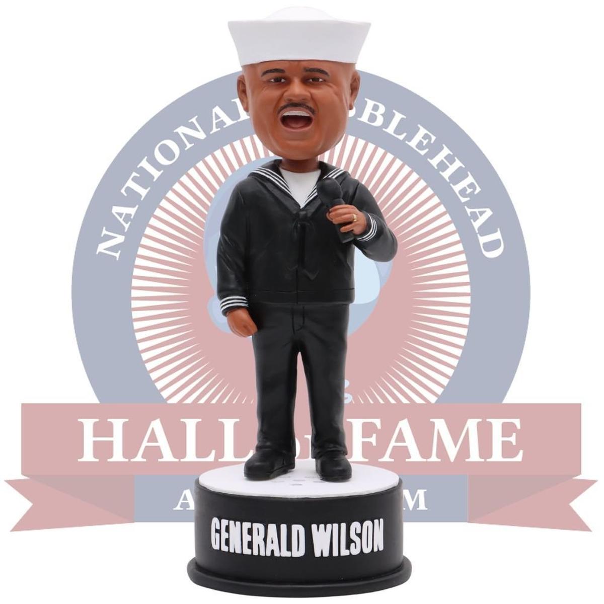 A bobblehead honoring retired Navy Petty Officer 1st Class Generald Wilson of St. Louis is was released Saturday in conjunction with Veterans Day by the National Bobblehead Hall of Fame and Museum in Milwaukee.