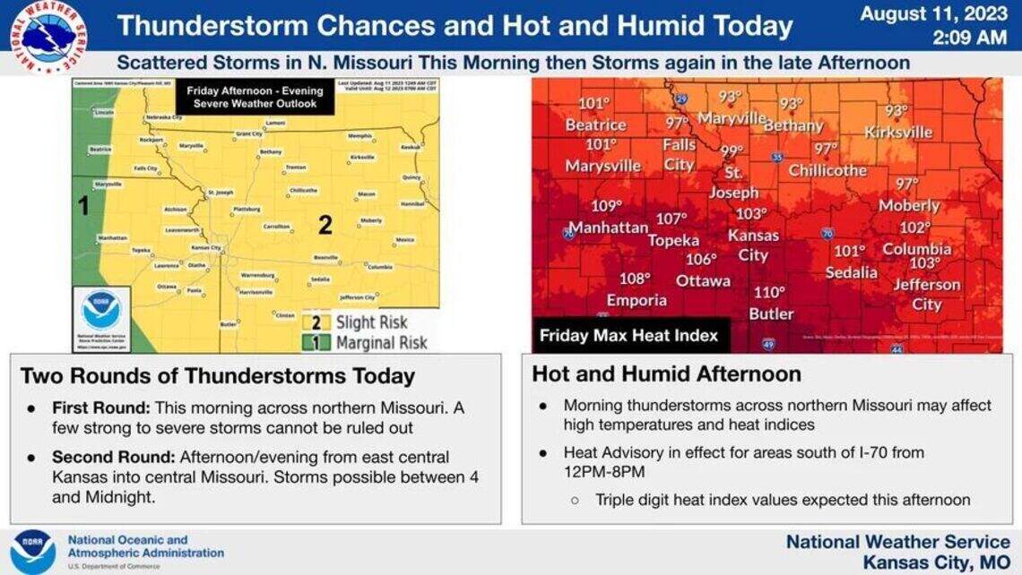 Severe weather possible as thunderstorms roll through KC area | Kansas ...