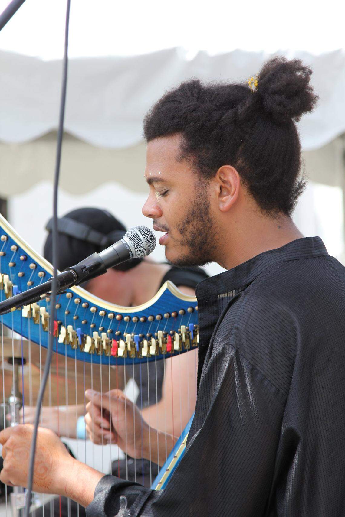 Singer and harpist Calvin Arsenia will perform with fellow Kansas City artist Colton Cox, both with full bands, Sept. 10 at Knuckleheads.