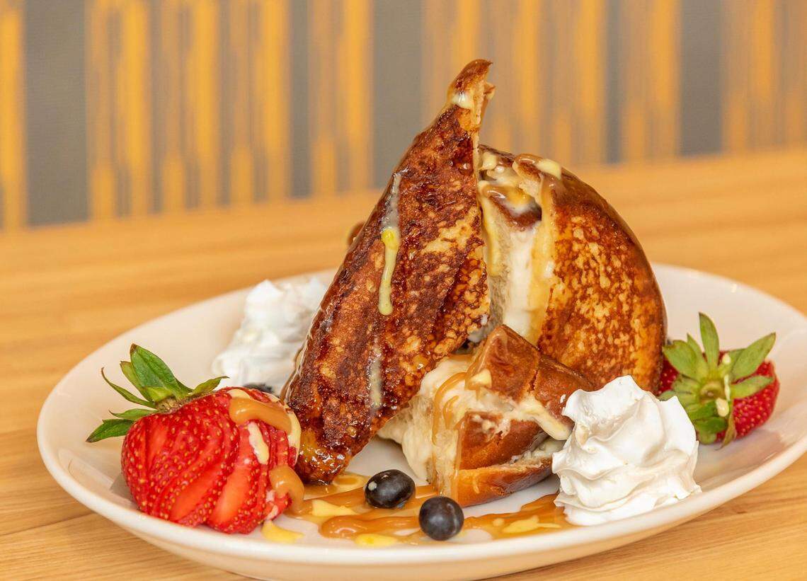 On the menu at Urban Egg: Stuffed French Toast.