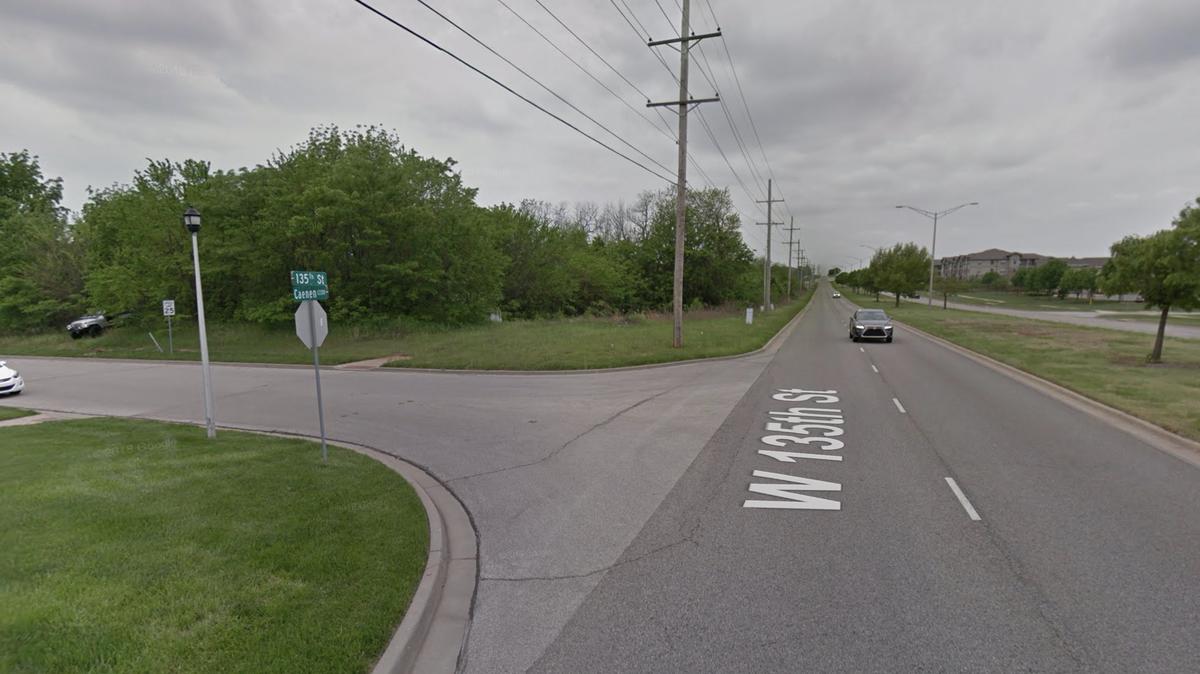 A bicyclist was critically injured Friday morning in Overland Park when he was struck by a vehicle. The accident happened near 135th Street and Caenen Street. This is a Google Street View image of the intersection taken in this year.