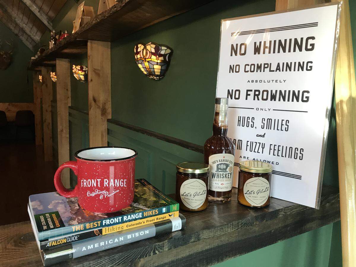 Front Range also has a retail area selling books, specialty food products, branded merchandise and more.