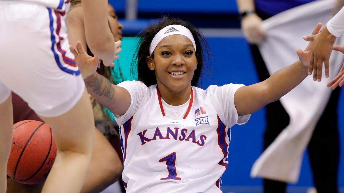 Kansas center Taiyanna Jackson has grand goals for her senior season.