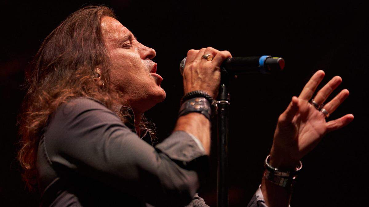 Scott Stapp of Creed performs on stage during Coopstock at the Las Sendas Golf Club on April 30, 2022 in Mesa, Arizona.