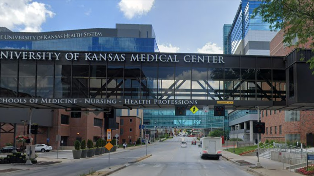 The University of Kansas Medical Center, pictured on June 19, 2023 via Google Earth.