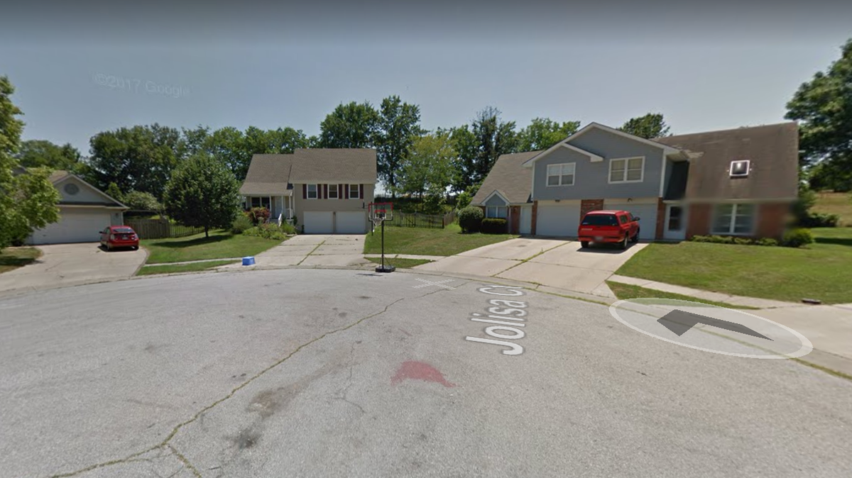 A Smithville driver was arrested after allegedly striking and killing a three-year-old girl while intoxicated Friday night near 8 Jolisa Ct., according to the Missouri State Highway Patrol. This Google Maps Street View image shows the area in July 2013.