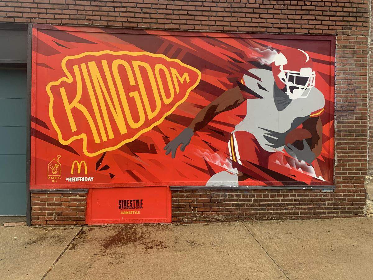 This mural is located near the intersection of 18th and Locust streets.