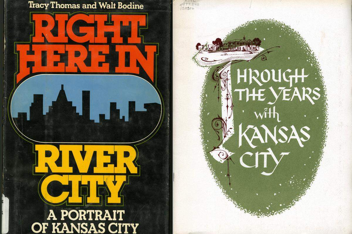 Covers of the two histories containing the claim that Kansas City came close to being called Possum Trot.