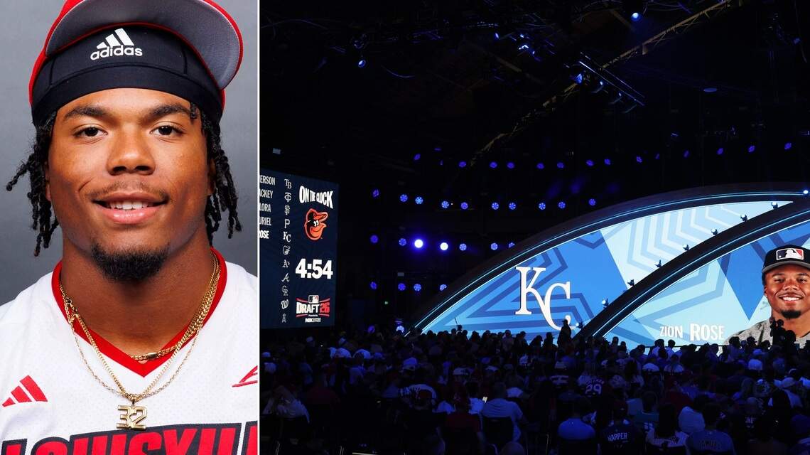 Royals select Louisville outfielder Zion Rose with No. 6 pick in 2026 MLB Draft