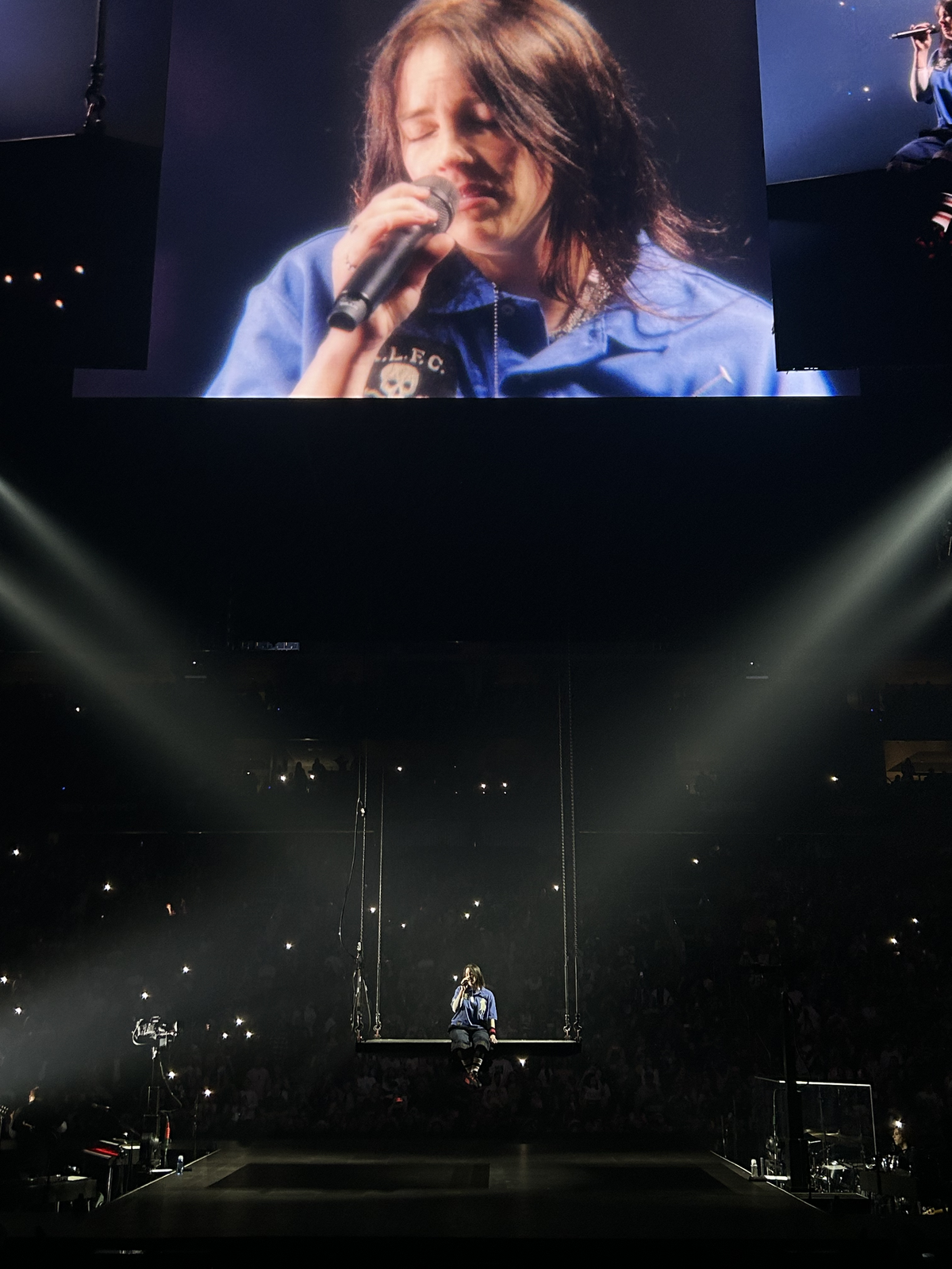 Billie Eilish performs “The Greatest” during her concert at T-Mobile Center in Kansas City on Saturday, Nov. 16.